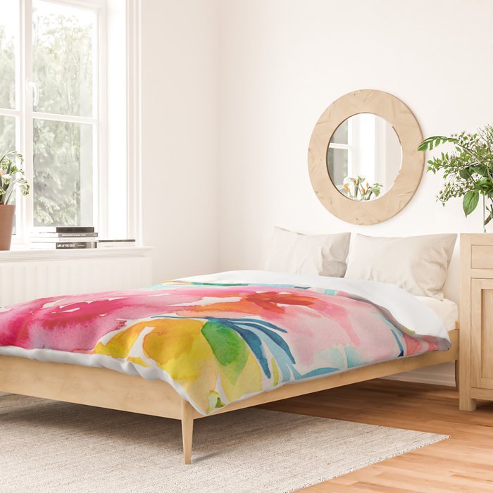 Neon Floral Duvet Cover Gallery Image 2