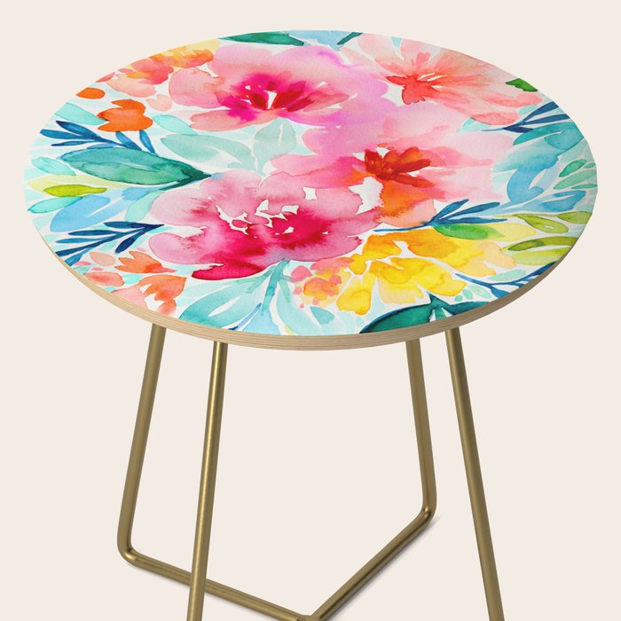 Neon Floral Side Table Gallery Image 2