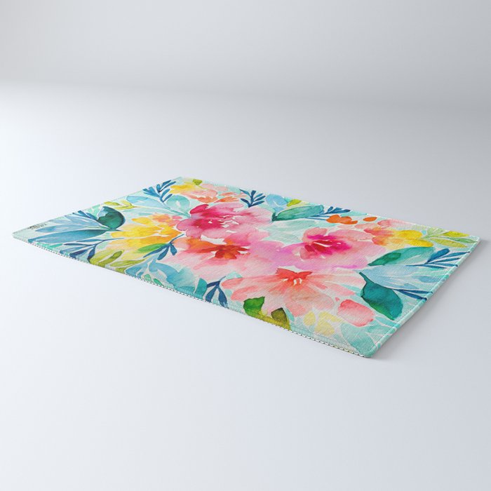 Neon Floral Rug Gallery Image 3