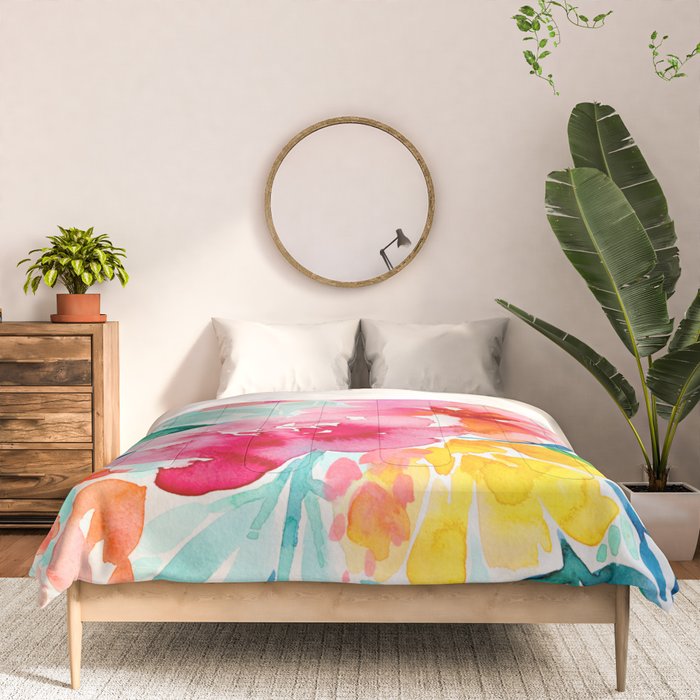 Neon Floral Comforter Gallery Image 3