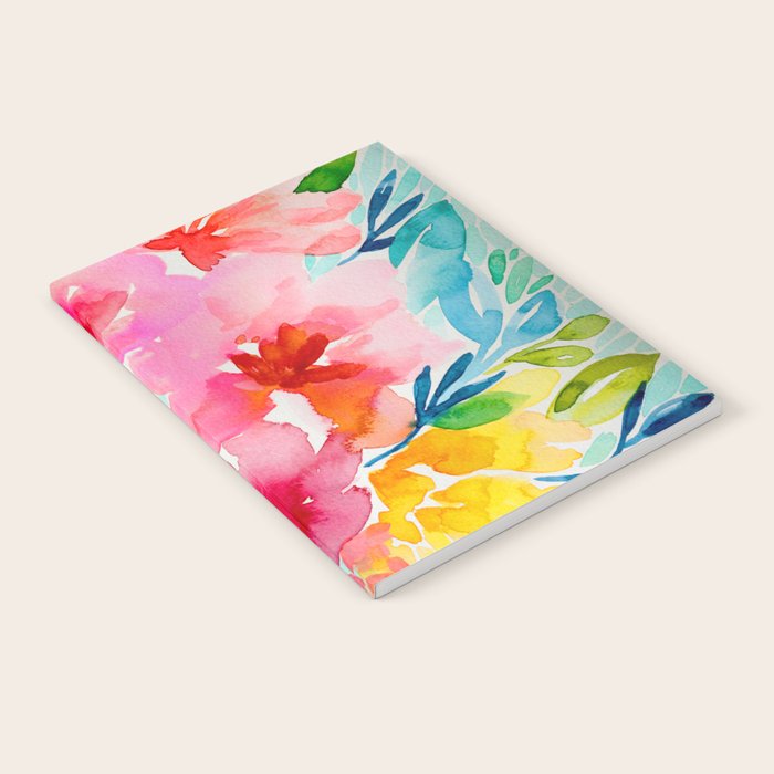 Neon Floral Notebook Gallery Image 2