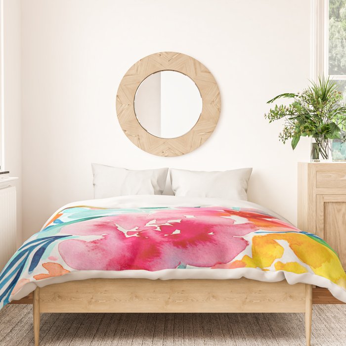 Neon Floral Duvet Cover Gallery Image 3