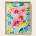 Neon Floral Serving Tray Gallery Image 1