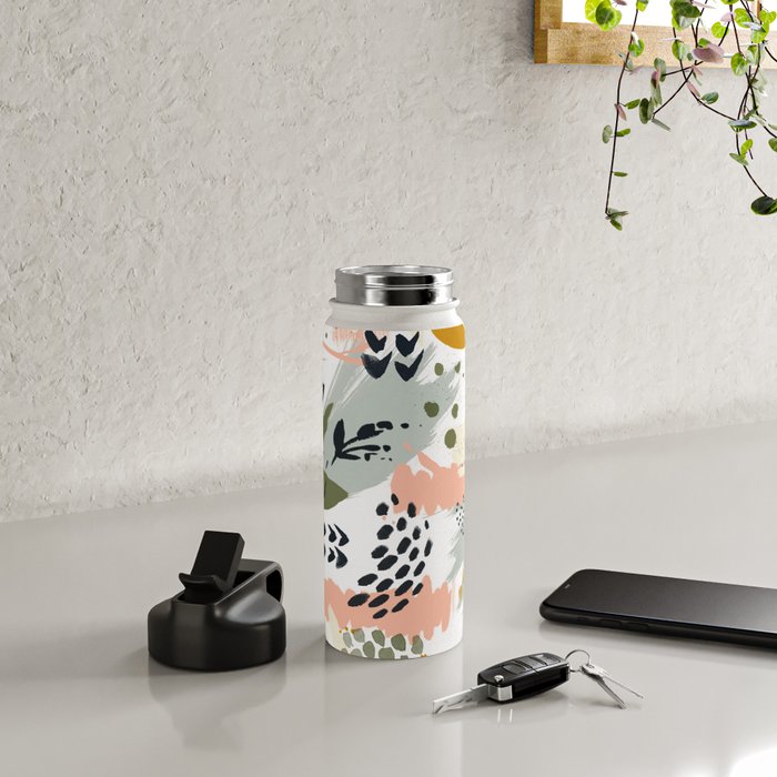 Abstract strokes still life Water Bottle Gallery Image 4