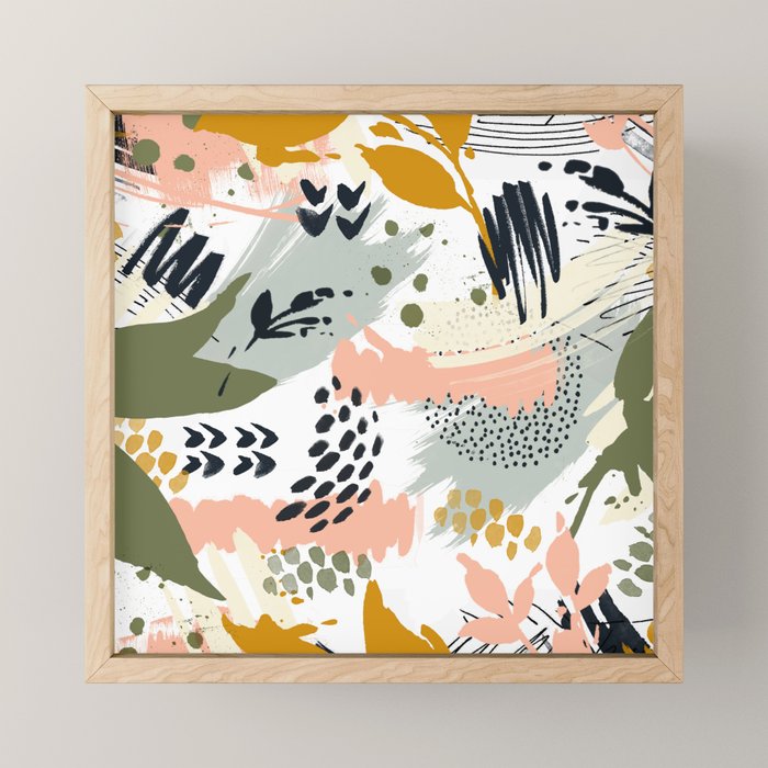Abstract strokes still life Mini Art Print Gallery Image 1
