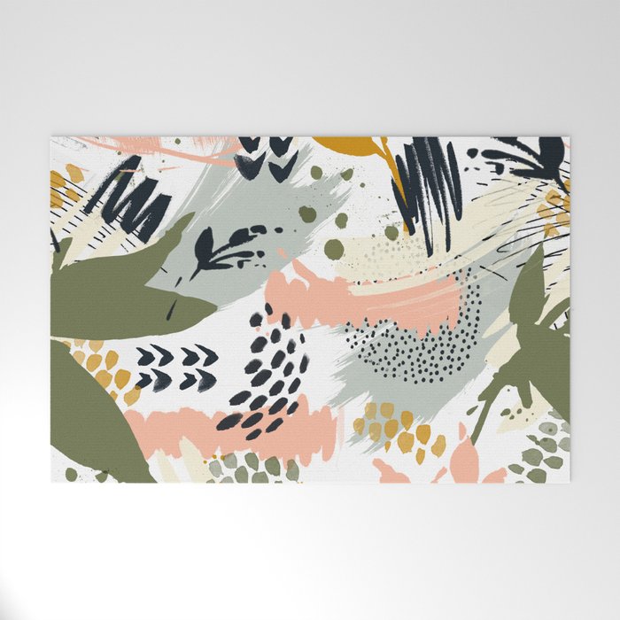 Abstract strokes still life Welcome Mat Gallery Image 1