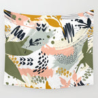 Abstract strokes still life Wall Tapestry Gallery Image 4