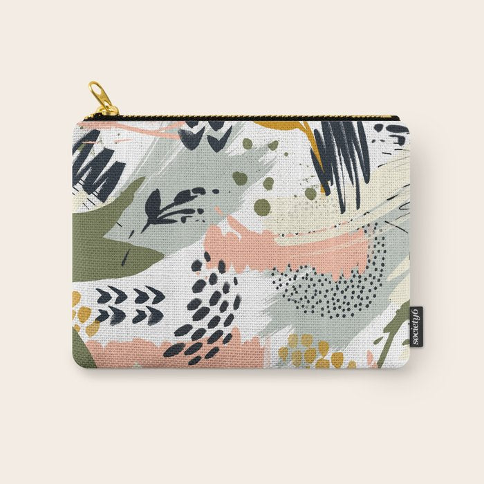 Abstract strokes still life Carry All Pouch Gallery Image 1