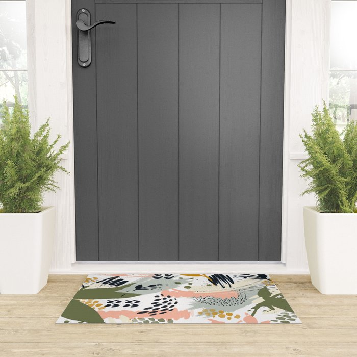 Abstract strokes still life Welcome Mat Gallery Image 3