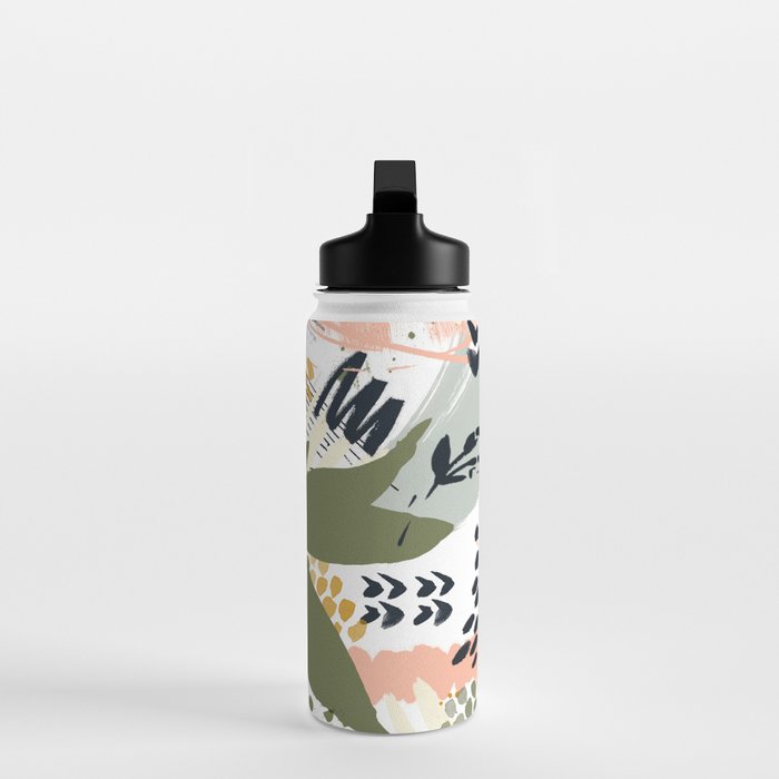 Abstract strokes still life Water Bottle Gallery Image 3