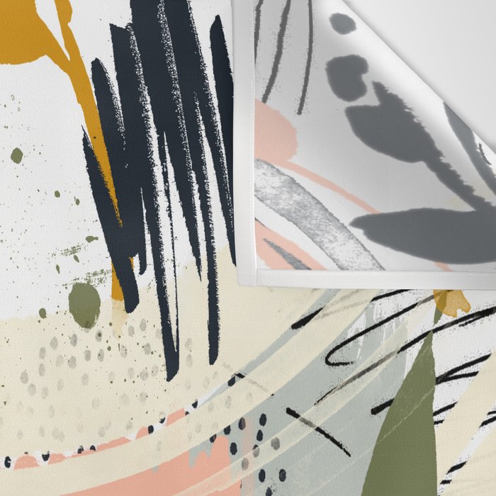 Abstract strokes still life Wall Tapestry Gallery Image 3