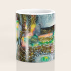 To Cover the Earth with a New Dew, Northern Lights fantastical landscape painting by Robert Matta Coffee Mug Gallery Image 4