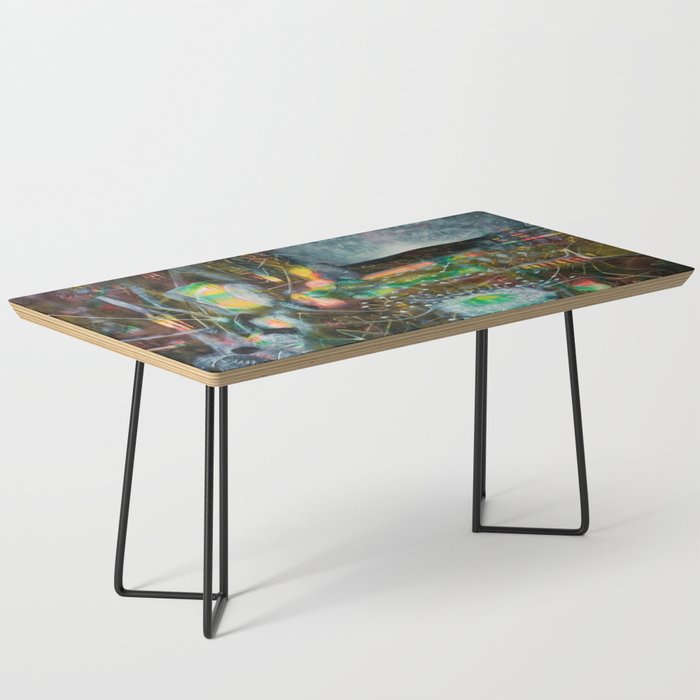 To Cover the Earth with a New Dew, Northern Lights fantastical landscape painting by Robert Matta Coffee Table Gallery Image 1