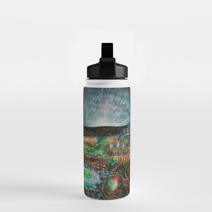 To Cover the Earth with a New Dew, Northern Lights fantastical landscape painting by Robert Matta Water Bottle Gallery Image 2