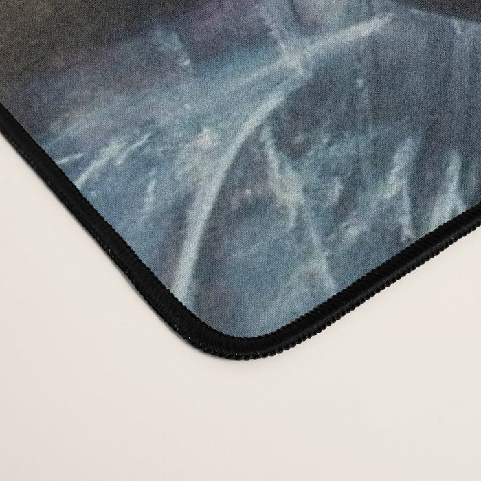 To Cover the Earth with a New Dew, Northern Lights fantastical landscape painting by Robert Matta Desk Mat Gallery Image 4