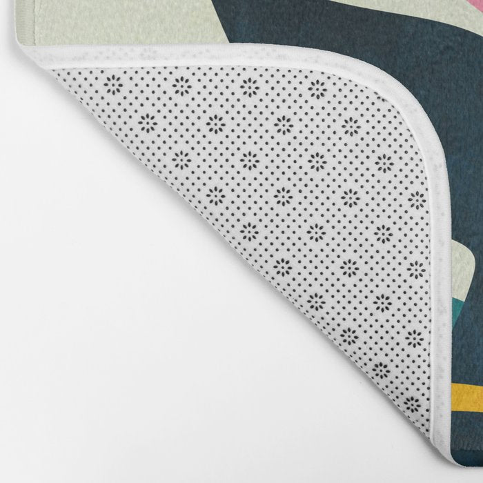 mid century whale sun sea Bath Mat Gallery Image 2