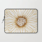 Gold Sunflower Drawing Laptop Sleeve Gallery Image 1