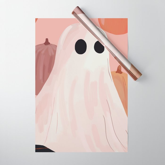 Halloween Ghost Wrapping Paper Gallery Image 1