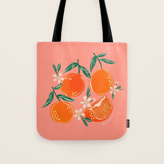 Fresh tangerines Tote Bag Gallery Image 1