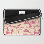 Pink bow pattern Laptop Sleeve Gallery Image 2