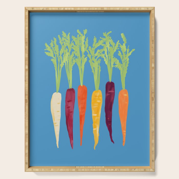 Rainbow Carrots Serving Tray Gallery Image 1