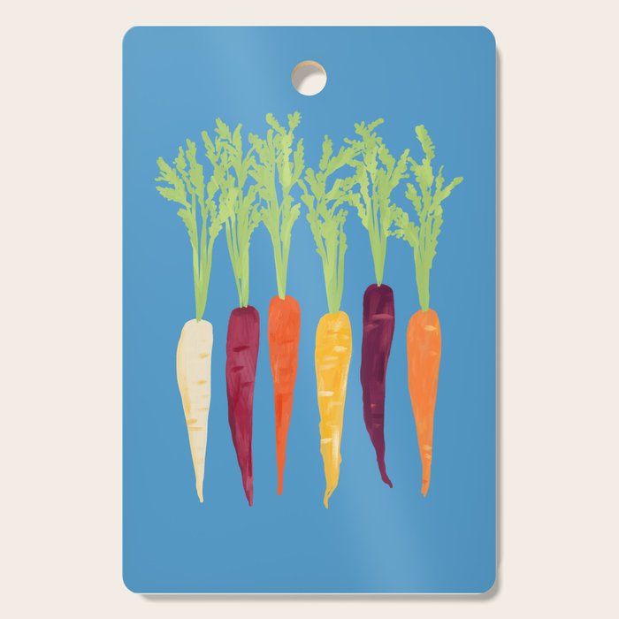 Rainbow Carrots Cutting Board Gallery Image 1