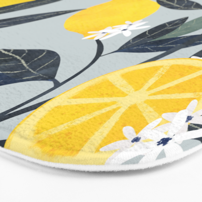 Lemon tree branch Bath Mat Gallery Image 3