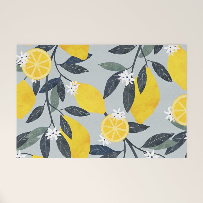 Lemon tree branch Welcome Mat Gallery Image 1