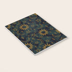 Tie Dye Moon and Star Print in Blue Notebook Gallery Image 3