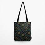 Tie Dye Moon and Star Print in Blue Tote Bag Gallery Image 2