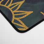 Tie Dye Moon and Star Print in Blue Desk Mat Gallery Image 4