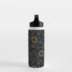Tie Dye Moon and Star Print in Blue Water Bottle Gallery Image 3