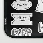 Funny black and white cartoon sticker quotes Laptop Sleeve Gallery Image 3