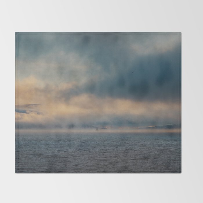 Sailing Among the Clouds - Landscape and Nature Photography Throw Blanket Gallery Image 2