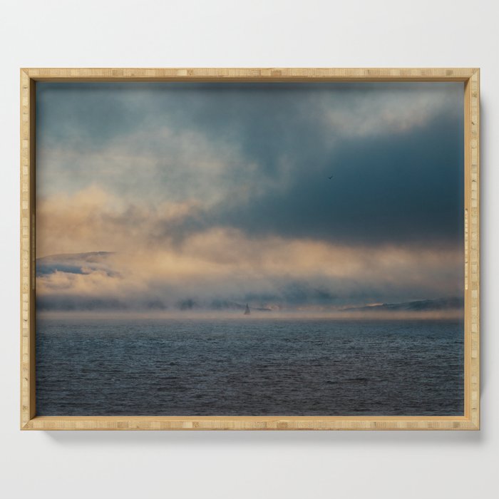 Sailing Among the Clouds - Landscape and Nature Photography Serving Tray Gallery Image 1