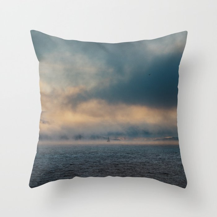 Sailing Among the Clouds - Landscape and Nature Photography Throw Pillow Gallery Image 6