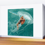 Wherever the current takes me (the jellyfish) Wall Mural Gallery Image 2