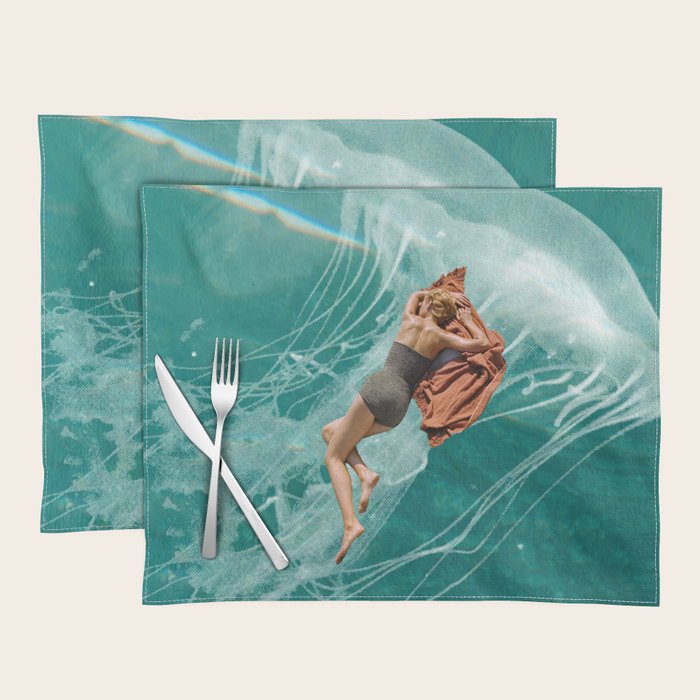 Wherever the current takes me (the jellyfish) Placemat Gallery Image 1