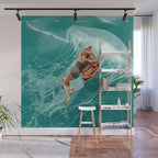 Wherever the current takes me (the jellyfish) Wall Mural Gallery Image 1