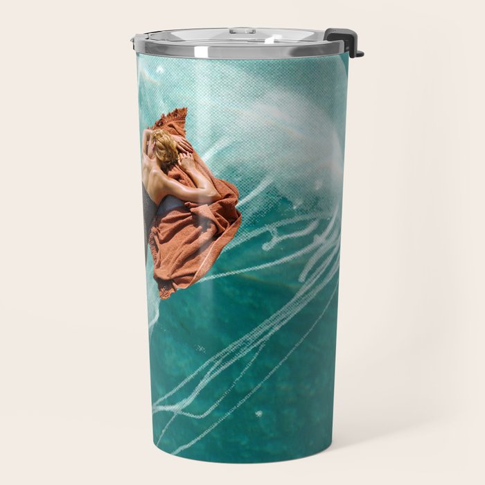 Wherever the current takes me (the jellyfish) Travel Mug Gallery Image 2