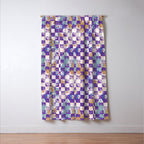 Grid of artistic strokes L Window Curtain Gallery Image 3