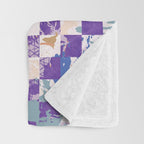 Grid of artistic strokes L Throw Blanket Gallery Image 3