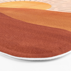 Terracotta sunrise Bath Mat Gallery Image 3