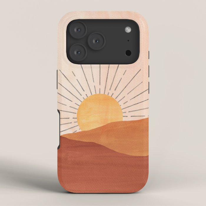 Terracotta sunrise iPhone Case Gallery Image 3