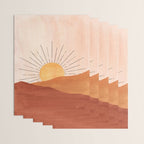 Terracotta sunrise Wrapping Paper Gallery Image 3