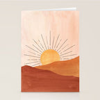 Terracotta sunrise Stationery Card Gallery Image 2