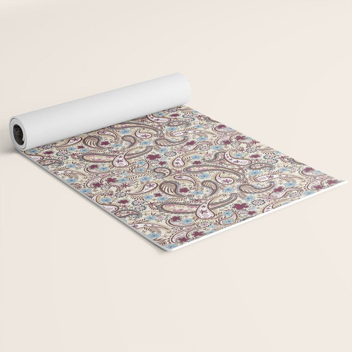 Whimsical Paisley Romance Yoga Mat Gallery Image 2