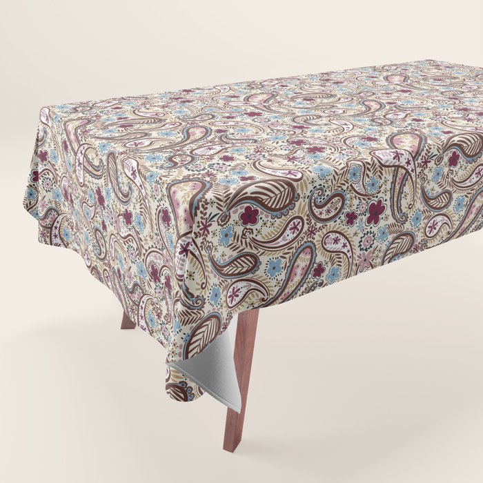 Whimsical Paisley Romance Tablecloth Gallery Image 1