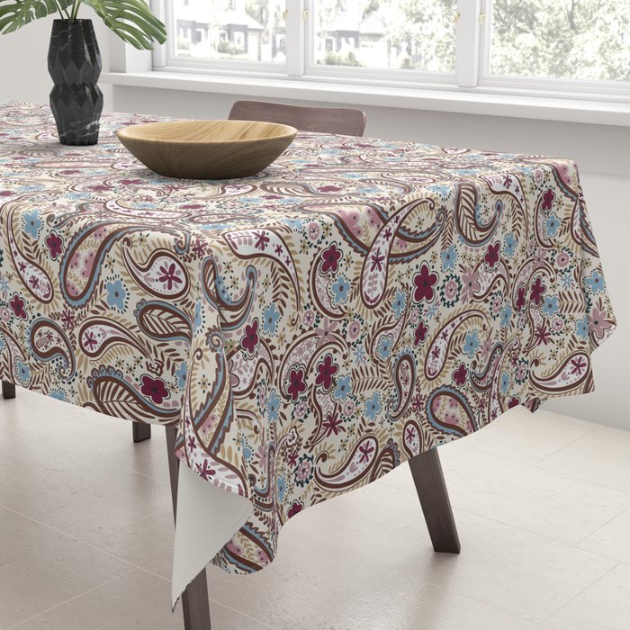 Whimsical Paisley Romance Tablecloth Gallery Image 3