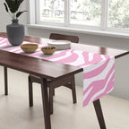 Pink Zebra Animal Print  Table Runner Gallery Image 2